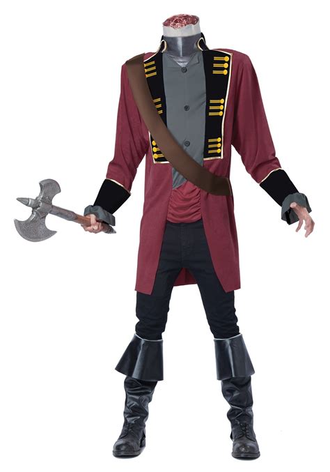This costume makes a headless you — the shoulders and neck are fake and worn above your own head,. Adult Classic Sleepy Hollow Headless Horseman Costume