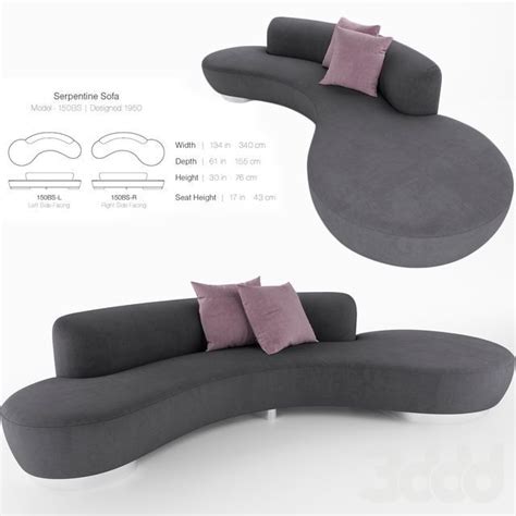 Check spelling or type a new query. Serpentine Sofa Vladimir kagan in 2020 | Curvy sofa ...