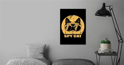 Cool Funny Spy Cat Animal Poster By Max Ronn Displate