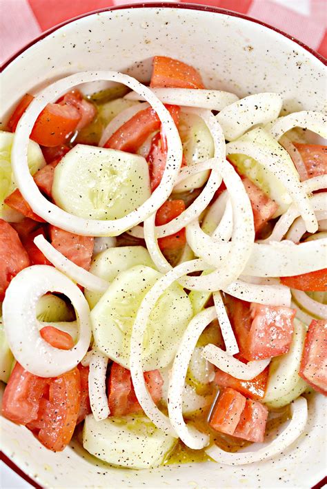 Cucumber Onion And Tomato Salad Life She Has