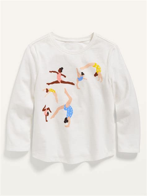 Graphic Long Sleeve T Shirt For Toddler Girls Old Navy