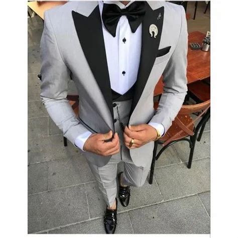Festive Gray Mens Tuxedo Suit 3 Pc At Rs 11000piece In Delhi Id