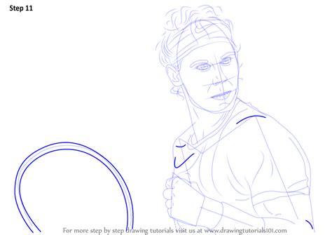 Learn How To Draw Rafael Nadal Tennis Players Step By Step Drawing