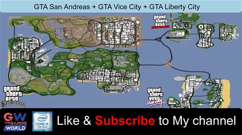 All Three Gta Maps In One Game Grand Theft Auto San Andreas Mixed Mod