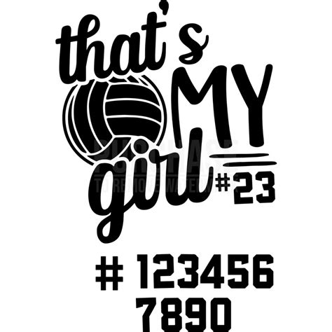 Thats My Volleyball Girl SVG Volleyball SVG