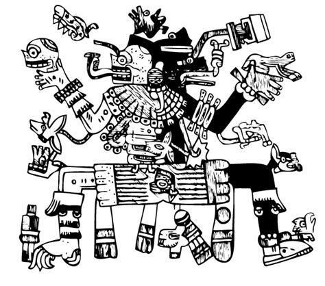 Dioses Quetzalcoatl Y Mictlantecuhtli Cristina