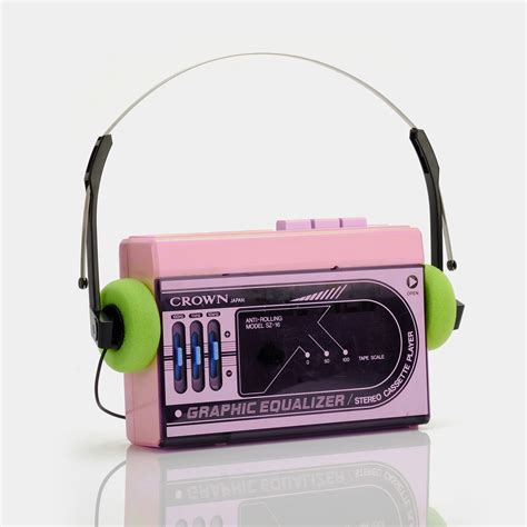 Crown Cz 16 Pink Portable Cassette Player Retrospekt