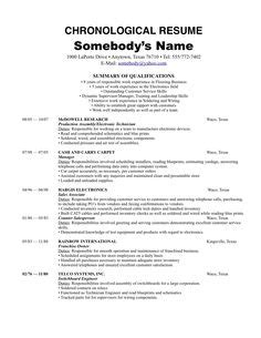 A chronological resume lists your work history in order of date, with the most recent position at the top. Résumé Templates You Can Download For Free | Good to Know | Pinterest | Template, Simple cover ...
