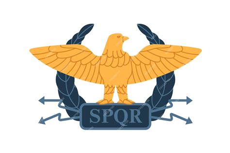 Premium Vector Roman Gold Eagle Of Ancient Military Legion Of Rome