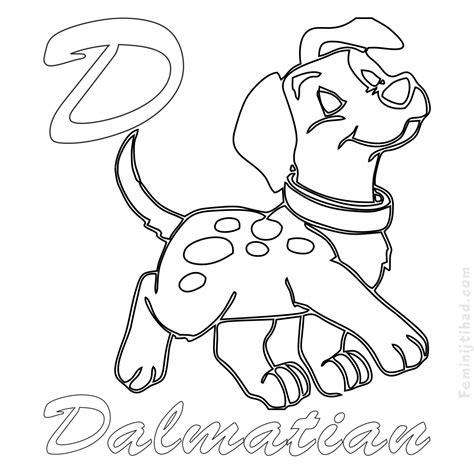 Dalmatian Coloring Pages Pdf For Kids Animal