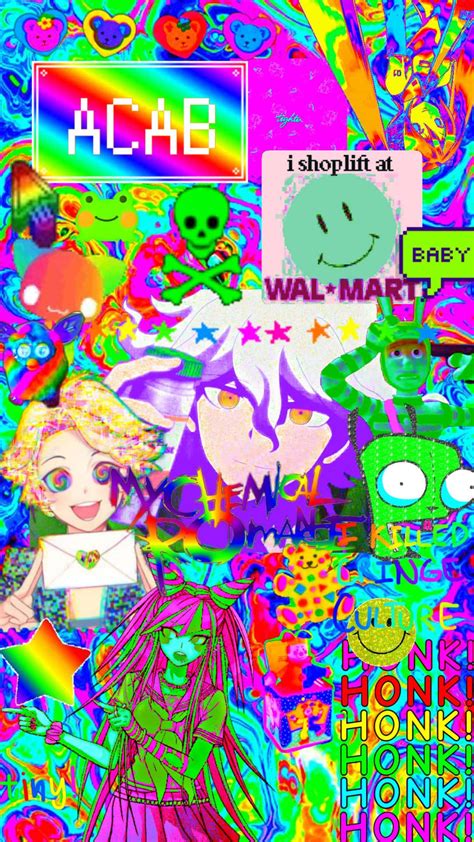 Download Glitchy Kidcore Aesthetic Wallpaper