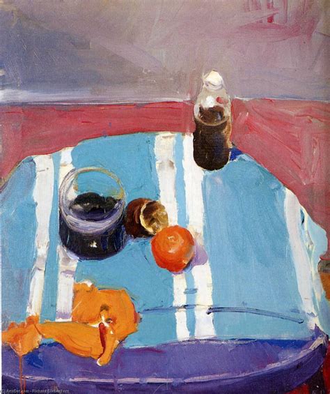 Réplique De Peinture Still Life With Orange Peel De Richard Diebenkorn
