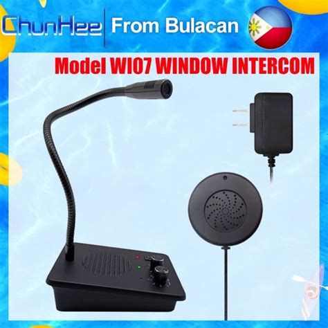 Chunhee Window Counter Intercom Home Dual Way Microphone Speaker Window