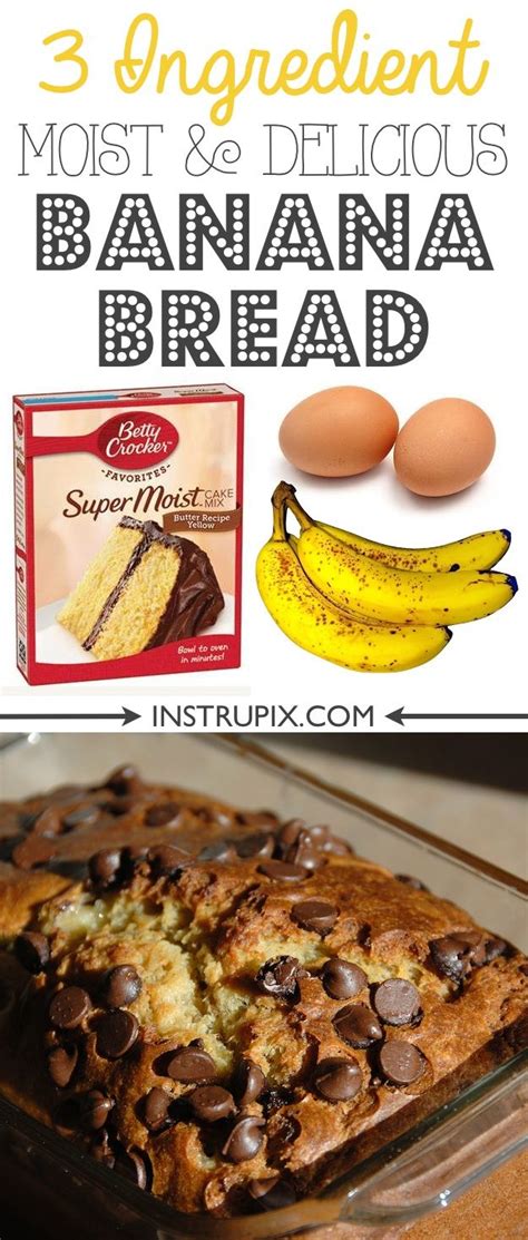 Using a cookie scoop or your hands, drop the mixture onto a cookie sheet lined with parchment paper or a silicone baking mat. Easy 3 Ingredient Moist Banana Bread | Recipe | Banana ...
