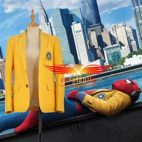 Spider Manhomecoming Peter Benjamin Parker Outer Yellow Jacket Top