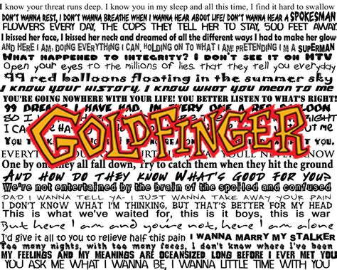 Goldfinger Lyrics By Kayleeinuzuka On Deviantart