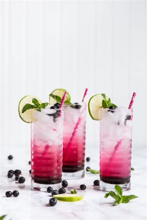 Blueberry Mojito Blueberry Mojito Strawberry Mojito Blueberry Syrup Mocktails Alcoholic