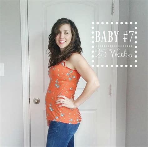 25 Weeks Pregnant Belly First Baby