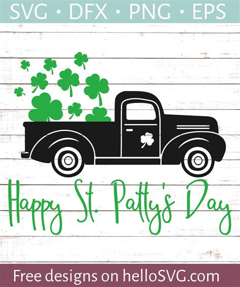 Sculpting And Forming Print St Patricku2019s Day Svg Old Vintage Truck