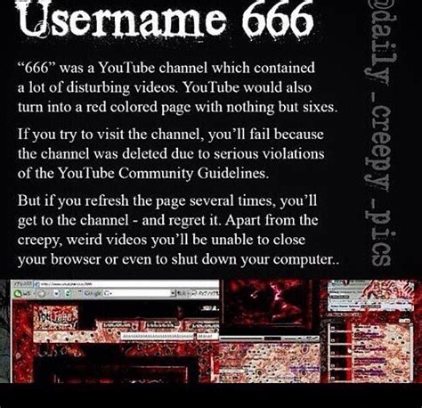 Username 666 666 Was A Youtube Channel Which Contained A Lot Of