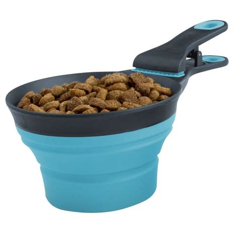 1 Cup Dog Food Scooper Collapsible Klipscoop For Pets By Tinkle One