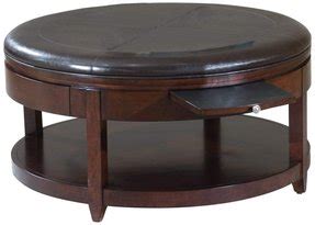 Only 2 available and it's in 4 people's carts. Leather Round Ottoman Coffee Table - Foter