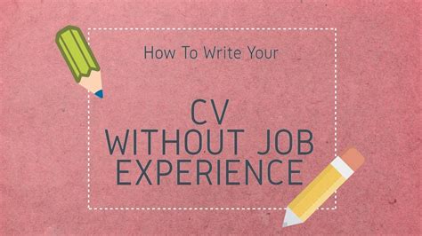 Example of a good cv. How to write a CV with no experience - YouTube