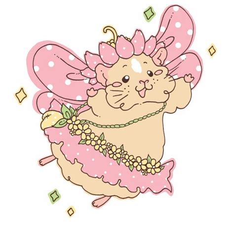 Fairy Guinea Pig Vinyl Sticker Single By Guineapigwheekly On Etsy