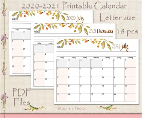 These planner templates include federal holidays of the united states, and you can customize the template as per your requirements through our online calendar editor tool. 2020-2021 Calendar Printable | July 2020 - December 2021 ...