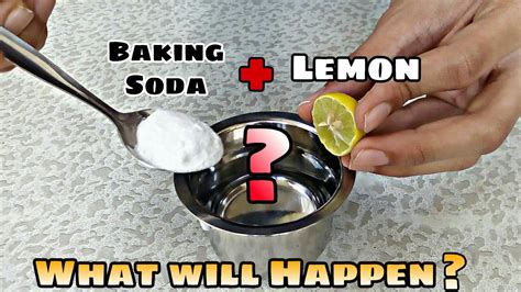 Mixing Lemon Baking Soda In Water Useful Experiment By Dear Hacker