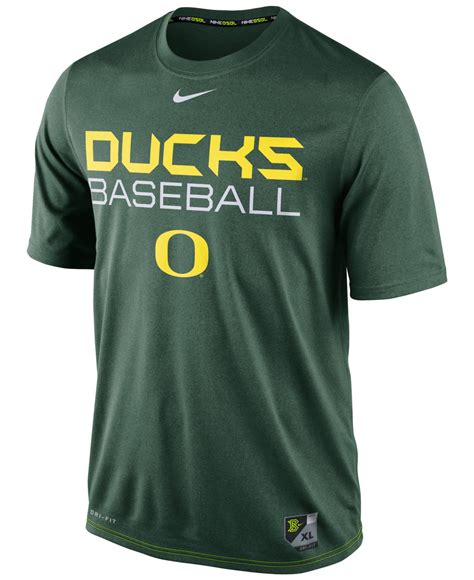 Nike Mens Oregon Ducks Baseball Legend Dri Fit T Shirt In Green For