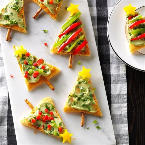 These 10 inexpensive appetizers are perfect for a party, especially during the rushed holiday season. Festive Guacamole Appetizers Recipe | Taste of Home