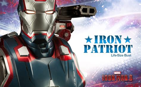 Iron Patriot Life Size Bust Revealed By Sideshow Collectibles Marvel