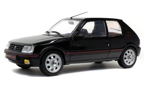 Diecast Model Cars Peugeot 205 118 Solido 19 Gti Mk2 Black