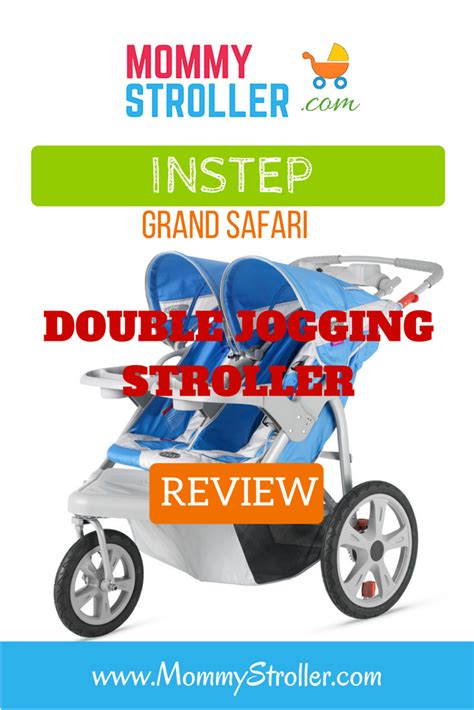 The Instep Grand Safari Swivel Wheel Double Jogging Stroller Is A