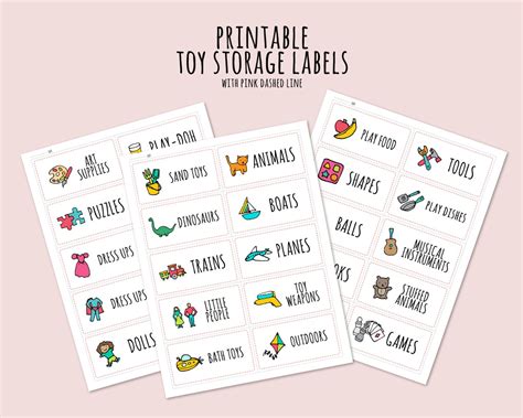 30 Kids Toy Room Storage Labels Organization Labels Etsy