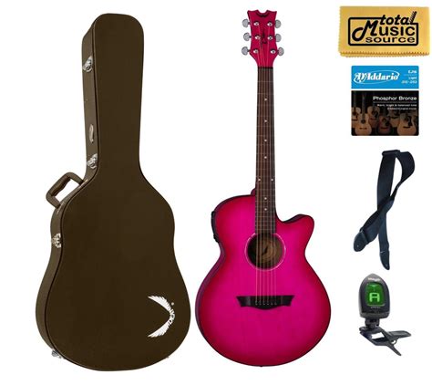 Dean Axcess Performer Acousticelectric Guitar Pink Burst Ax Pe Pb