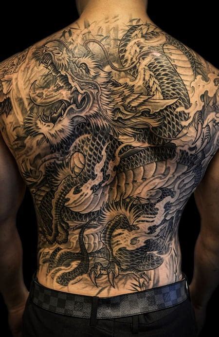 Back Dragon Tattoos For Men