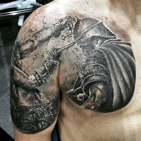 40 Valiant Gladiator Tattoo Designs