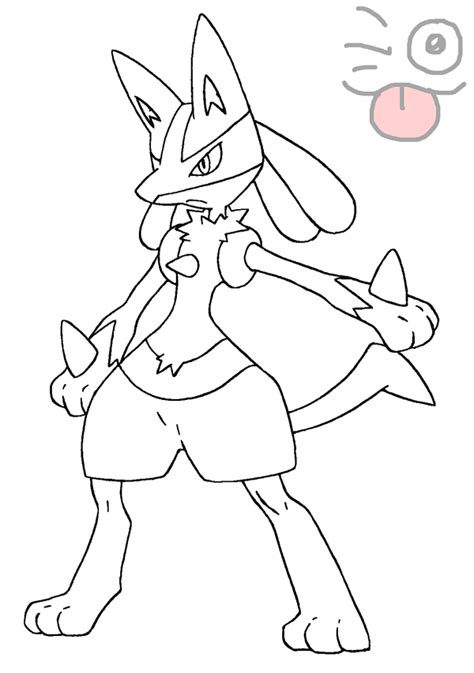 Pokemon Coloring Pages Lucario This Image U Could Find At Cartoon