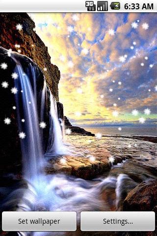 Collection of android phone hd wallpapers on hdwallpapers src. 3D Waterfall Live Wallpaper for Android - Free download ...