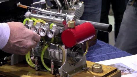14 Scale Running Model Offenhauser Offy Engine By Ron Colonna Youtube