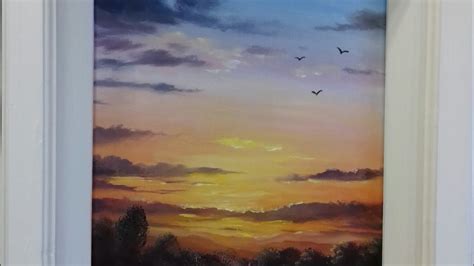 Painting A Sunset In Oils Youtube