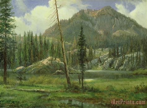 Albert Bierstadt Sierra Nevada Mountains Painting Sierra Nevada