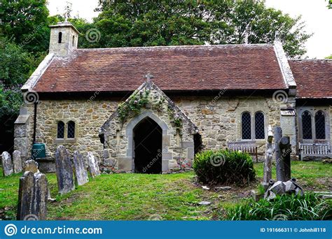 Bonchurch 11th Century Church Isle Of Wight Uk Editorial Photo