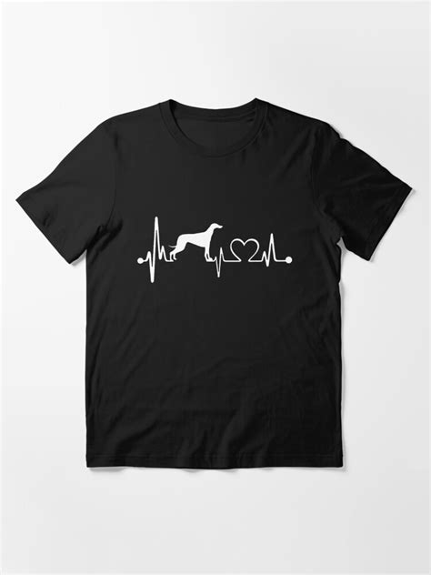 Love Greyhound Dog Funny Dog Shirt Heartbeat T Shirt For Sale By