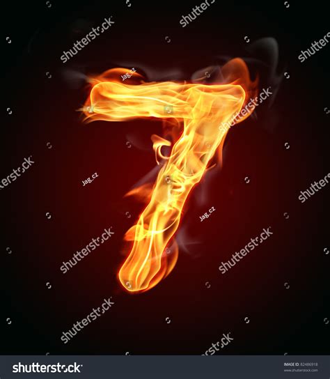 Fire Number 7 Stock Illustration 82486918 Shutterstock