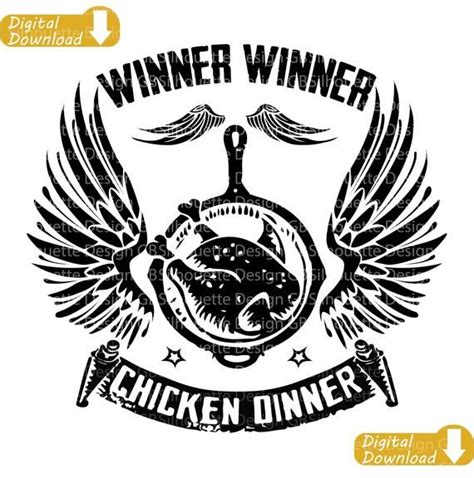 Winner Winner Chicken Dinner Logo PUBG Battle Royale. | Etsy in 2021 | Winner winner chicken ...