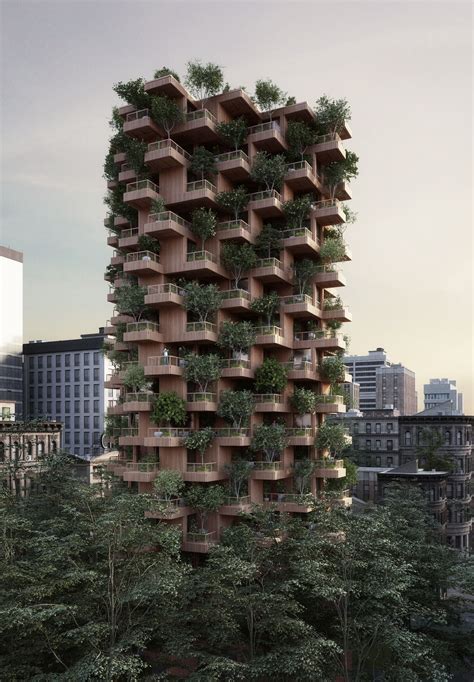 Gallery Of Penda Designs Modular Timber Tower Inspired By Habitat 67