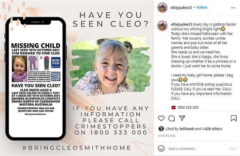 Cleo Smith Mum Issues Halloween Plea For Help Finding Daughter After